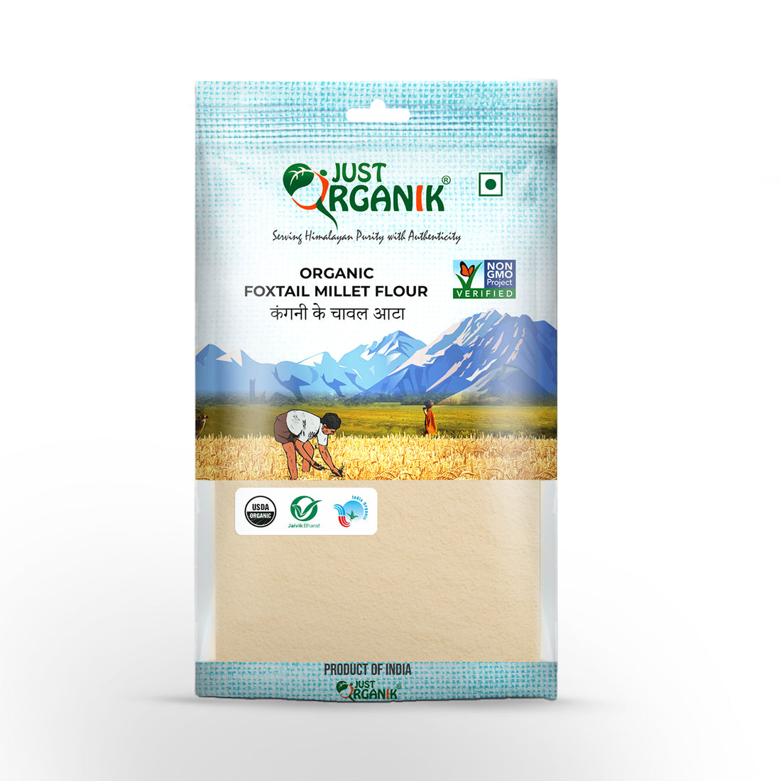 Millet Flour | Foxtail Millet Flour - USDA Organik - Just Organik - 500gm