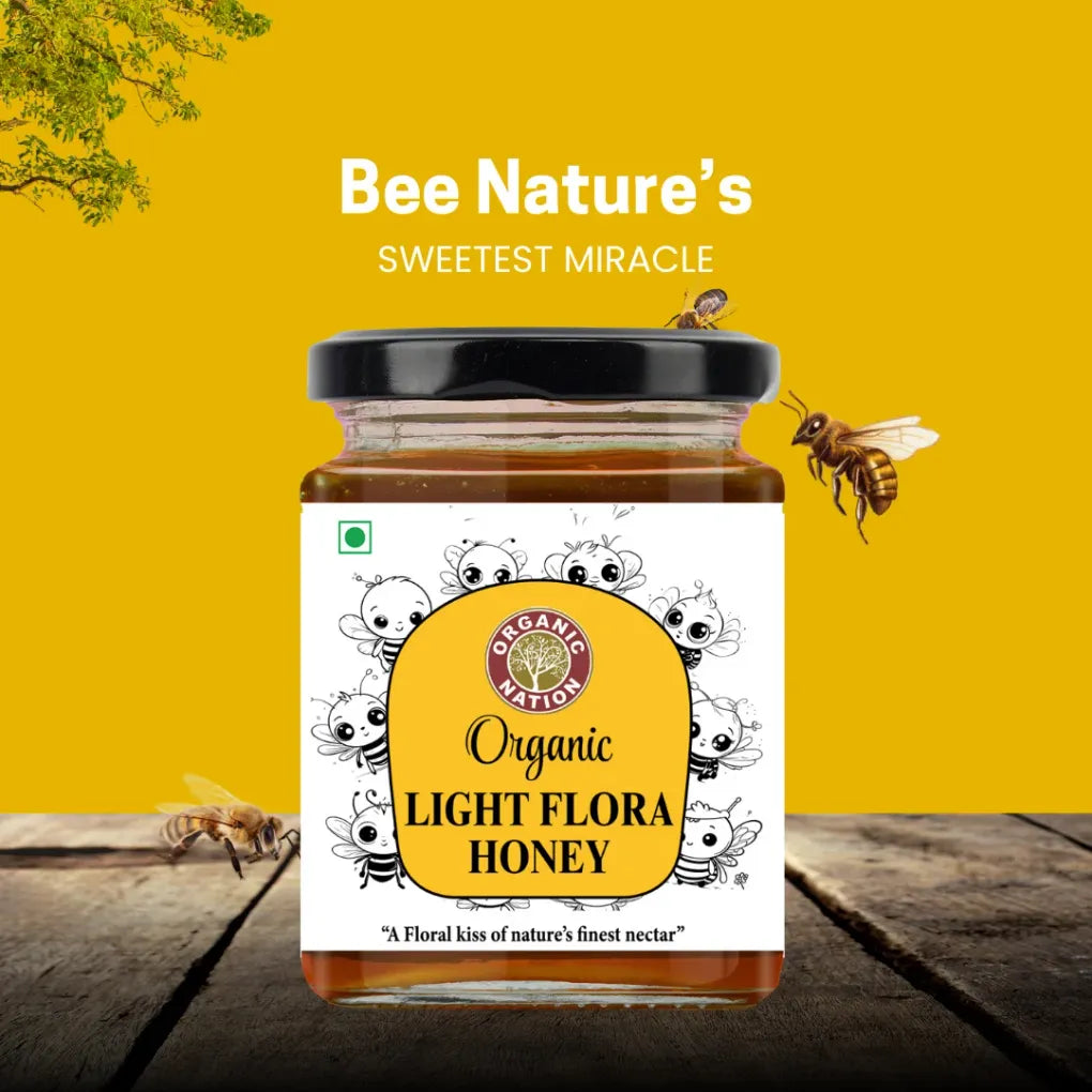 Honey | Light Flora Honey – Organic - Organic Nation – 325gm