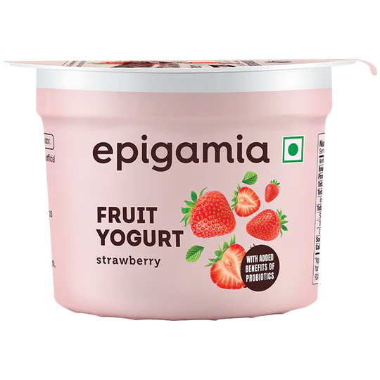 Fruit Yogurt Strawberry – Epigamia – 75gm
