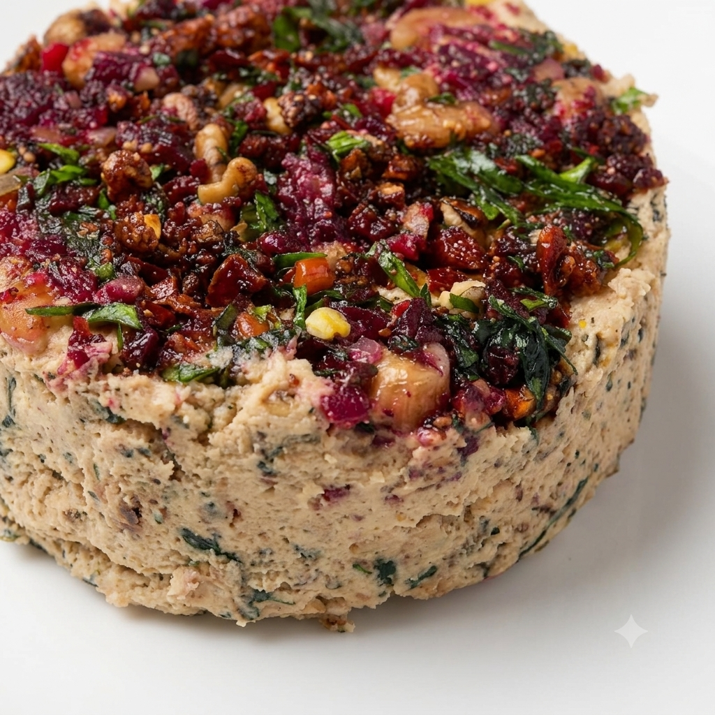 Cheese | Sun-Dried Tomato Basil Goast Cheese Wheel - Fresh Marinated - Cheese Boards, Spreads - No Preservatives - Nature&