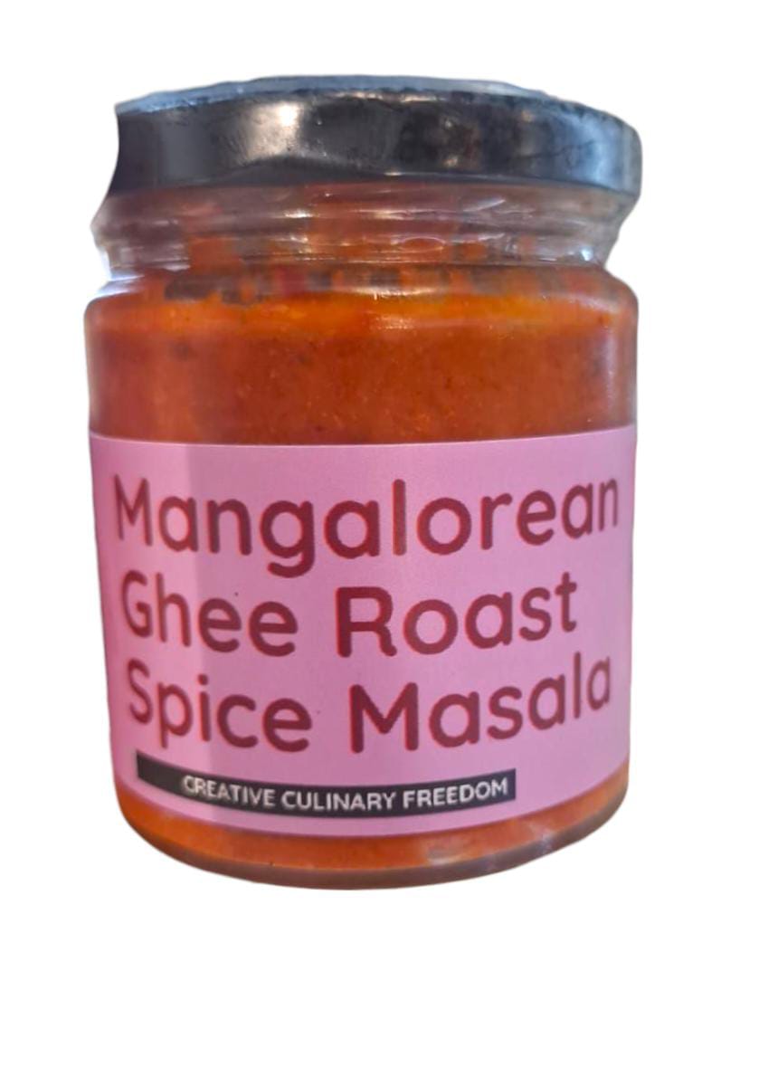 Sauce | Mangalorean Ghee Roast Spice Masala - Made With Cold Pressed Rice Bran Oil – Vegan, No Added Flavors, Colors, Thickener &amp; No Emulsifiers And Stabilisers - CHEF ZEHN – 200gm