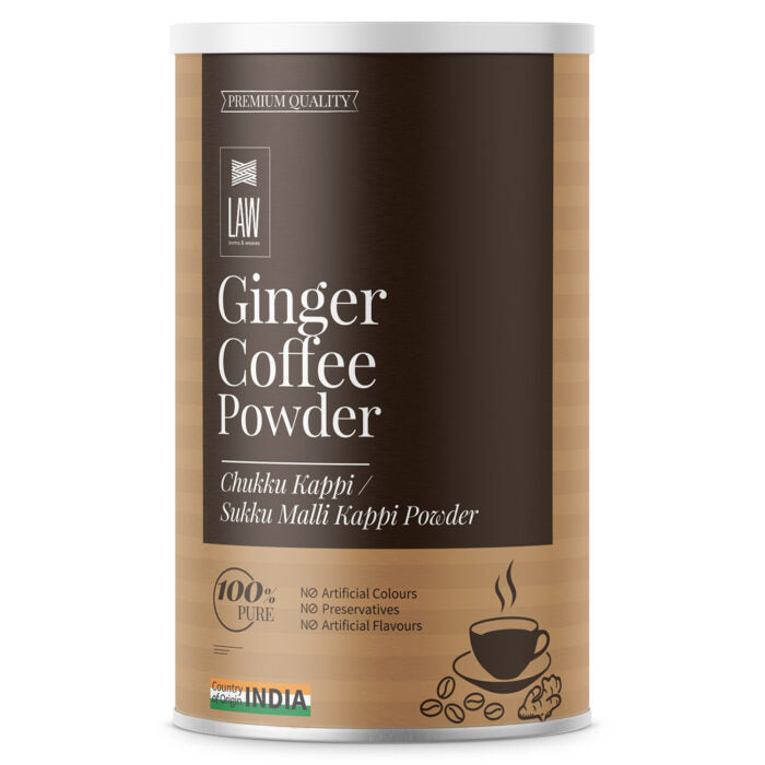 Coffee | Ginger Coffee Powder – 100% Pure - No Artificial Colours, Preservatives &amp; No Artificial Flavours - Looms And Weaves - 250gm