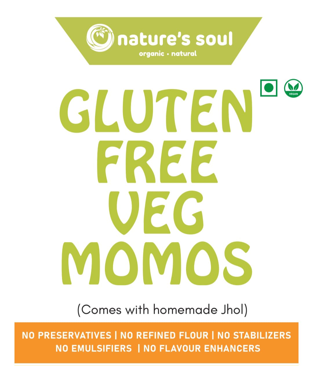 Momos | Veg Momos - Gluten Free, No Refined Flour, No Preservatives & No Flavour Enhancers – Nature’s Soul – Box of 12