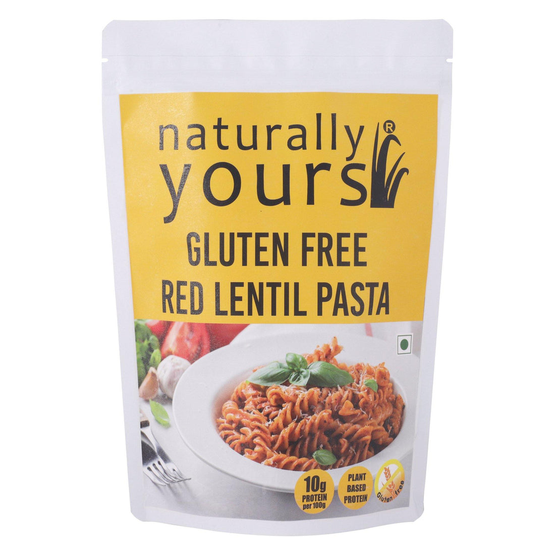 Red Lentil Pasta - Gluten Free, High Protein & High Fiber - Naturally Yours - 200gm