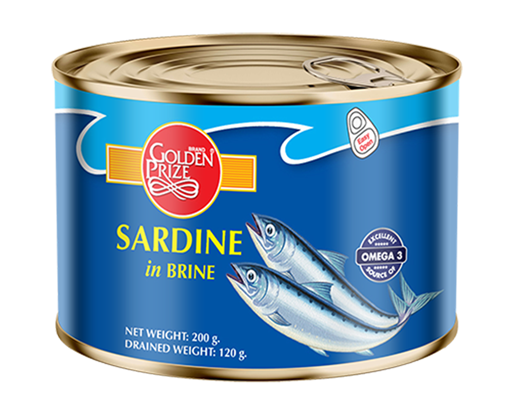 Sardine (Brine)-Omega 3 – Golden Prize – 200gm