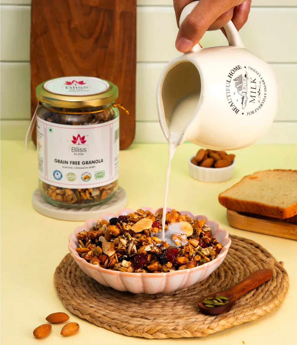 Granola | Grain Free Granola (With Almond Cinnamon Berry) - Gluten Free - Bliss Box Foods – 250gm