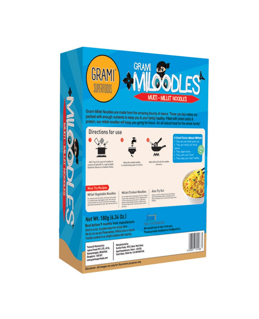 Multi Millet Noodles - Grami Super Foods - 180gm