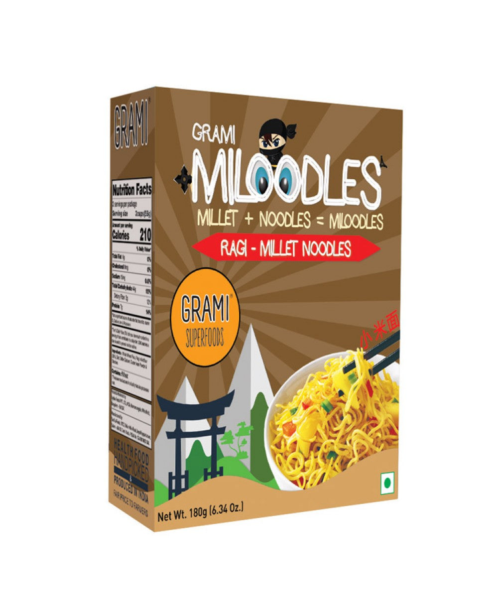 Ragi Millet Noodles - Grami Super Foods - 180gm