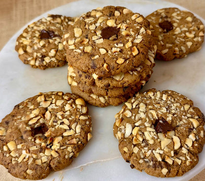 Cookie | Hazelnut &amp; Chocolate Chunk Cookie – Vegan, Gluten Free &amp; Refined Sugar Free – Nature’s Soul – Single Piece