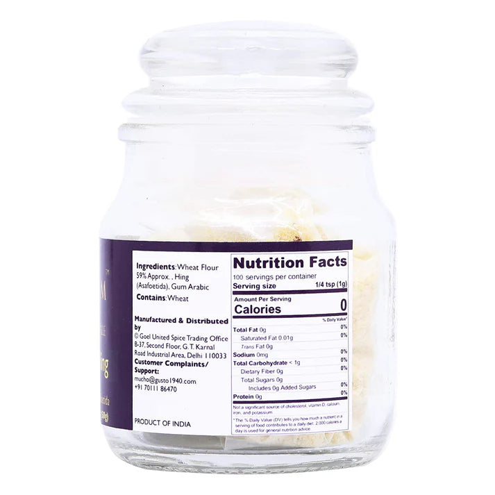 Kabuli Hing | Premium Compounded Asafoetida - Natural - Vegan &amp; Gluten Free - Tassyam - 50gm