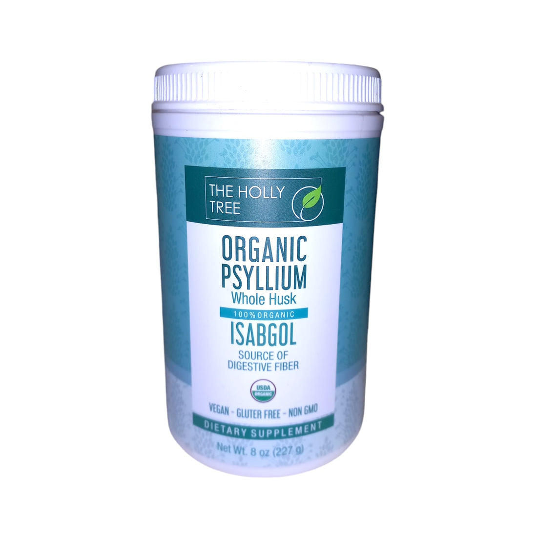 Husk Powder | Psyllium Whole Husk (Isabgol) - USDA Organic - High In Fiber - Vegan, Gluten Free & Non GMO - The Holy Tree - 227gm