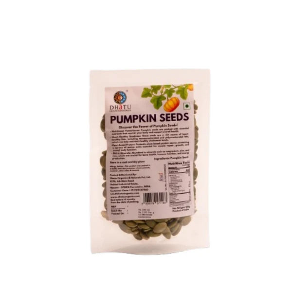 Seeds | Pumpkin Seeds-Healthy Omega-3 fats - USDA Organic - Dhatu – 100gm