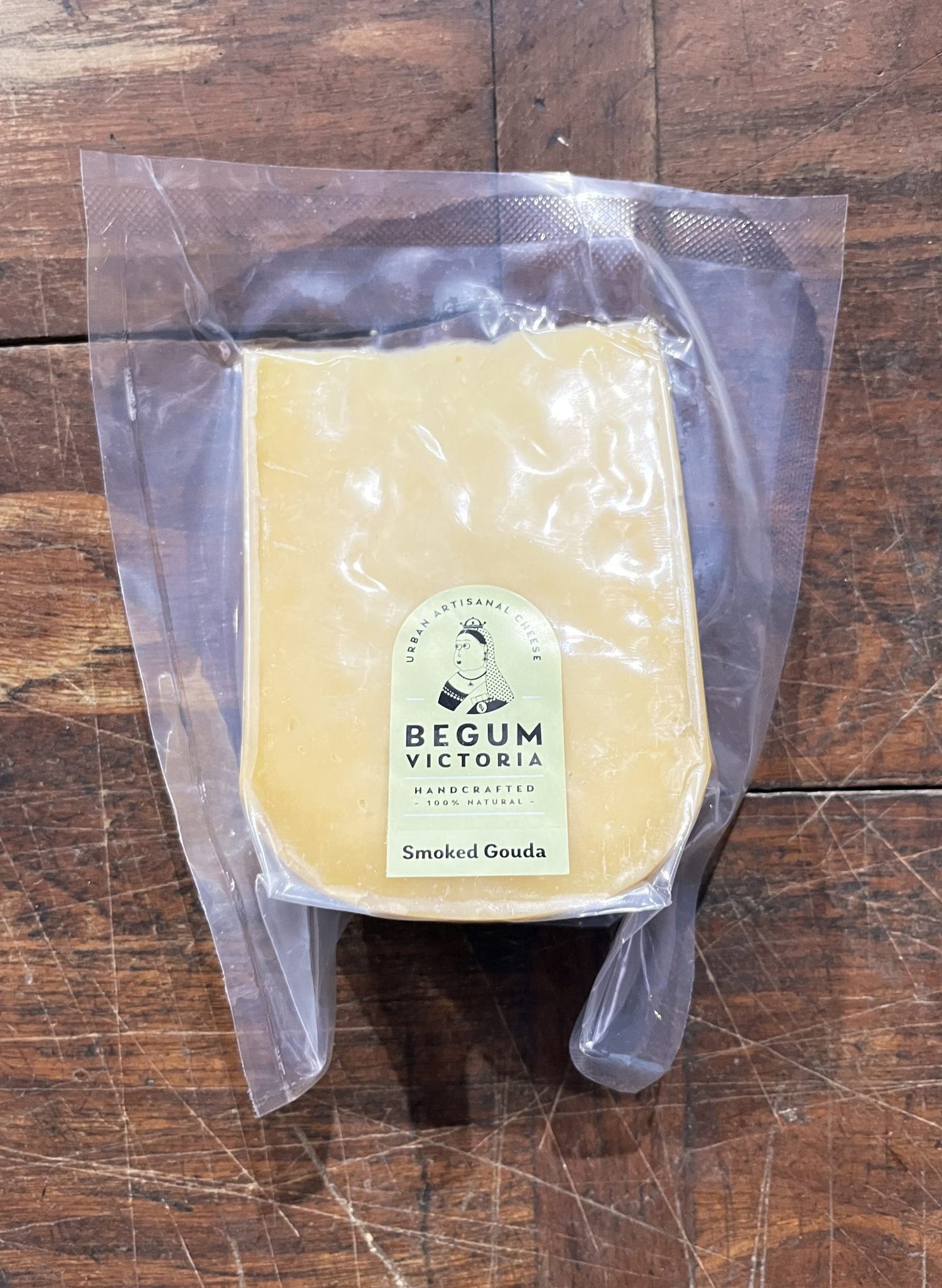 Gouda Cheese | Smoked (Made Using A2 Cow Milk) - Handcrafted - Natural - Begum Victoria - 200gm