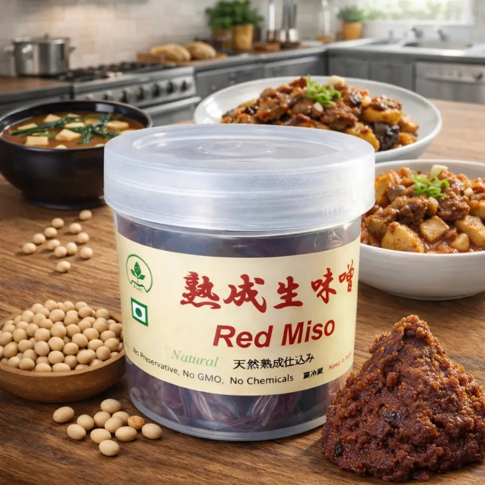 Red Miso -Free  Preservatives, artificial colors- Allahabad Organics - 250gm