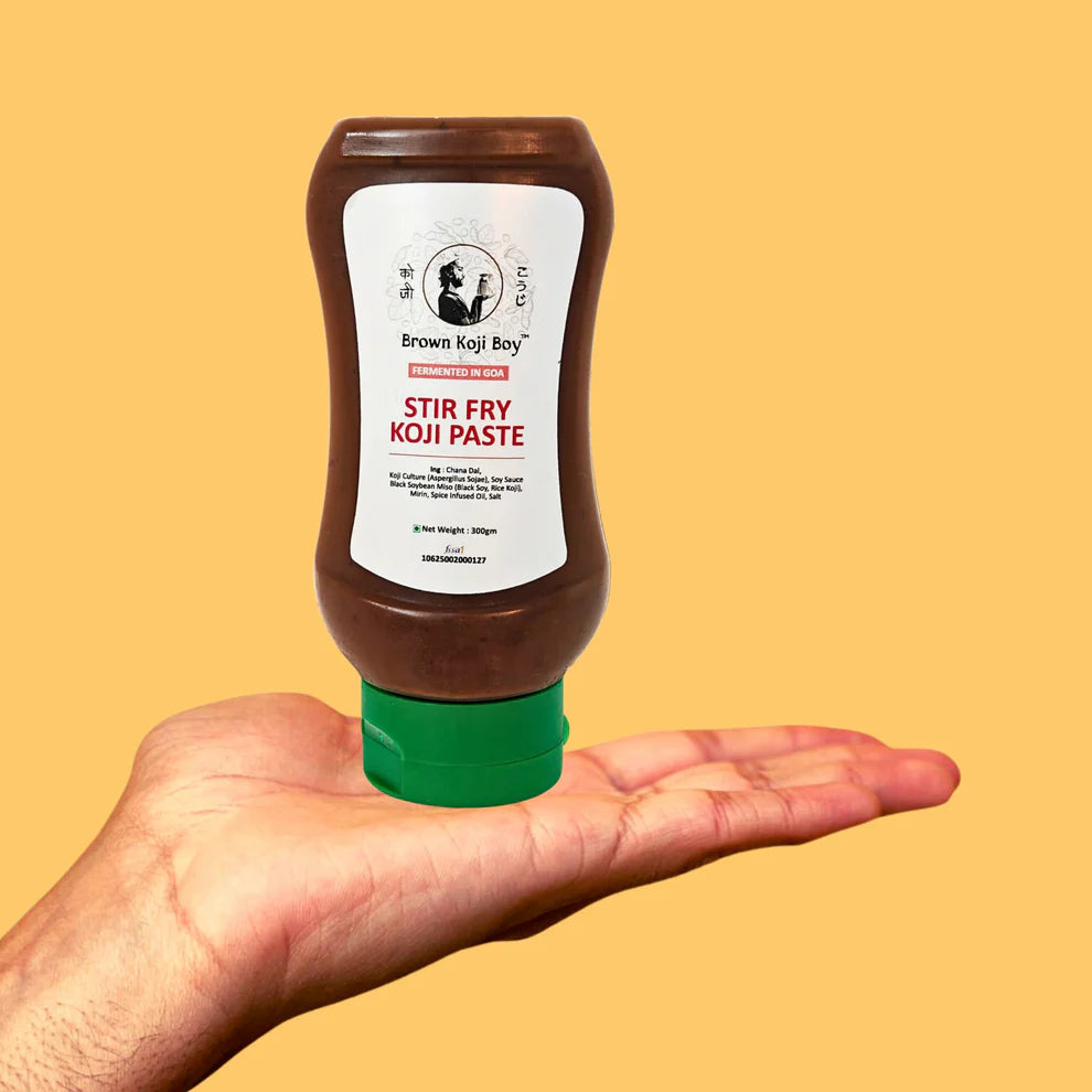 Stir Fry Koji Paste -Quick Umami for Fast Cooking- Made With Shitakes -  Brown Koji Boy - 300gm