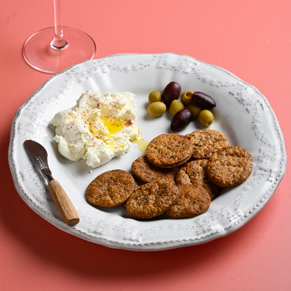 Crackers | Cacio e Pepe Crackers -Crackers Loaded with Cracked Pepper, Baked Cracker -No Preservatives– Vivanda– 125gm