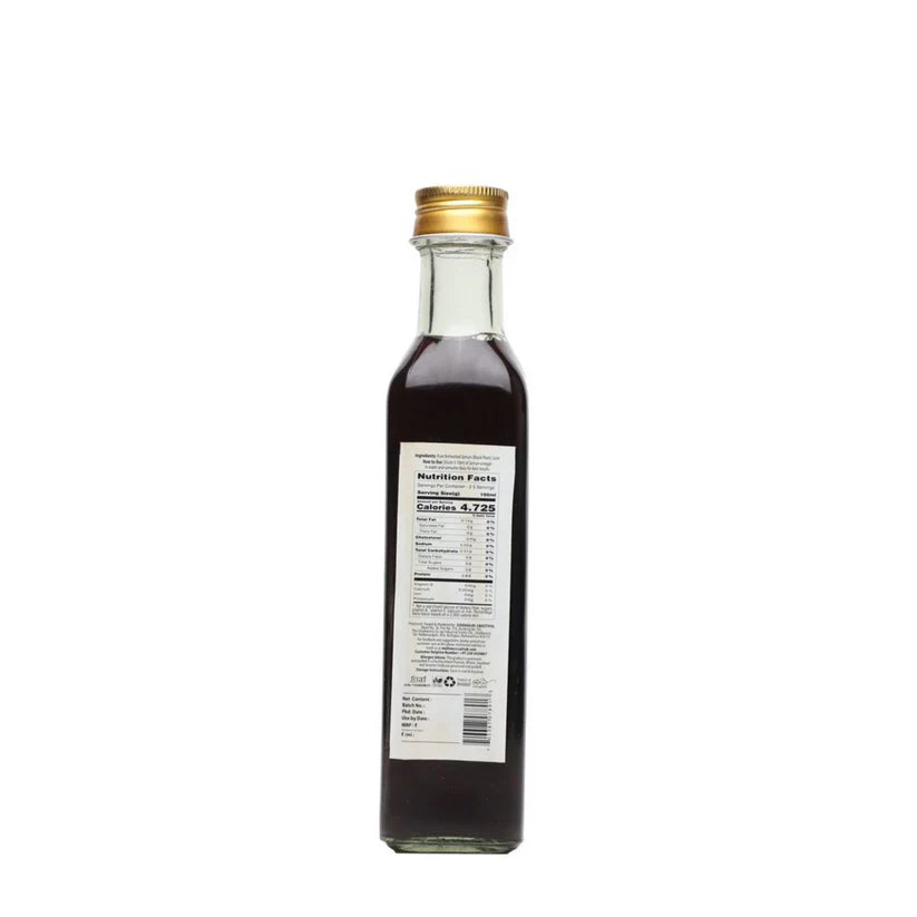 Jamun Vinegar | Raw - Unfiltered - Non Pasteurized - Natural - No Artificial Preservatives, No Added Color &amp; No Added Synthetic Preservatives - Satvyk - 250ml