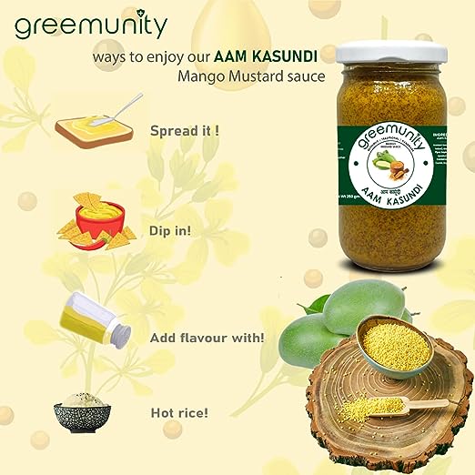 Kasundi | Mango Mustard Sauce - Handmade - Gluten Free – Greemunity – 250gm