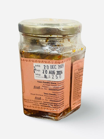 Pickle | Keri Ka Achaar - 100% Jain - Medium Spicy – No Added Preservatives, Flavour &amp;amp; No Added Sugar – Teen Peedhi – 200gm