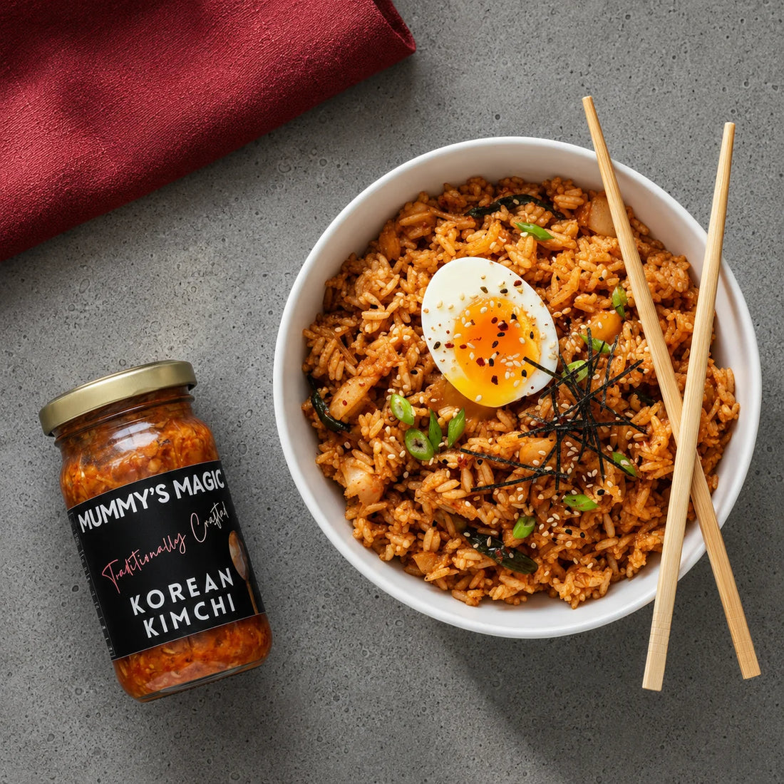 Korean Kimchi - 100% Natural - Vegan -Handcrafted flavour - No Preservatives or artificial additives – Mummy&