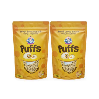 Puffs | Quinoa Puffs for Baby - Arabic Herbs – Gluten Free, Cholesterol Free, No Added Preservatives &amp;amp; No Trans Fat – Bebe Burp – 35gm
