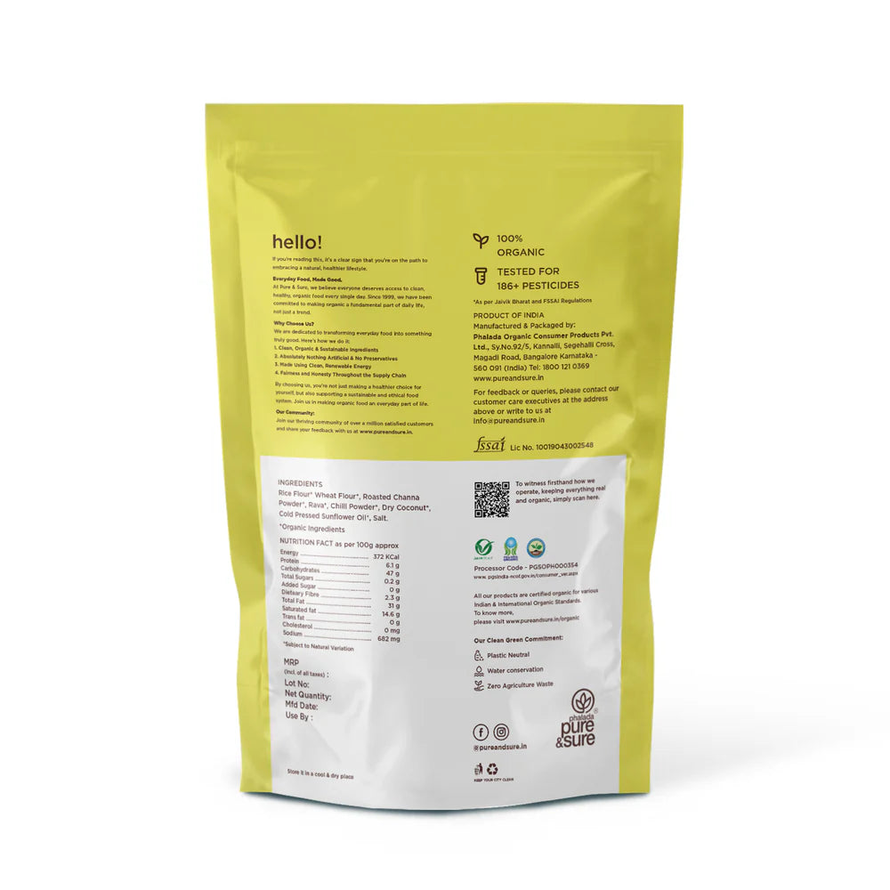 Kodbale - Organic - Indian - Trans Fat Free &amp; Cholesterol Free - Pure And Sure - 200gm