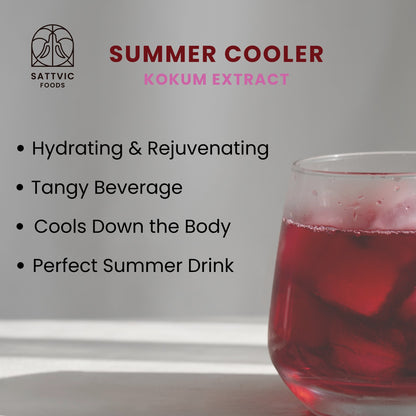 Kokum Extract | No Added Sugar &amp; No Added Preservatives - Sattvic Foods - 500ml