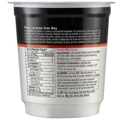 Lactose Free Curd (With Probiotics) -  460gm