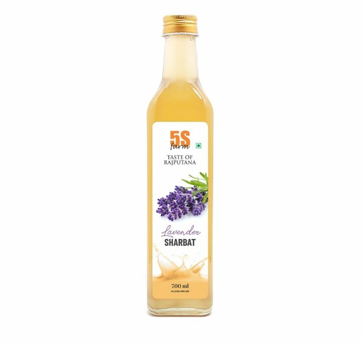 Sharbat | Lavender - Taste Of Rajputana - No Added Artificial Colors, Distillation &amp;amp; No Added Preservatives – 5S Farm – 700ml