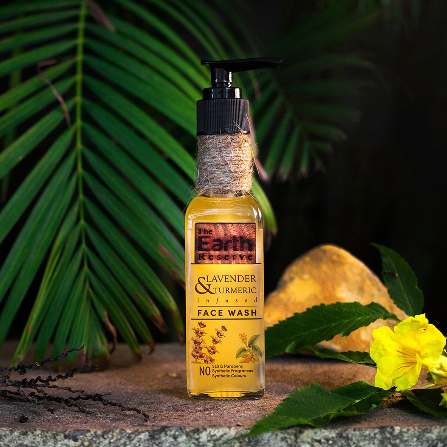 Face Wash | Lavender &amp; Turmeric - Parabens Free, No Synthetic &amp; No Added Chemical - The Earth Reserve - 100ml