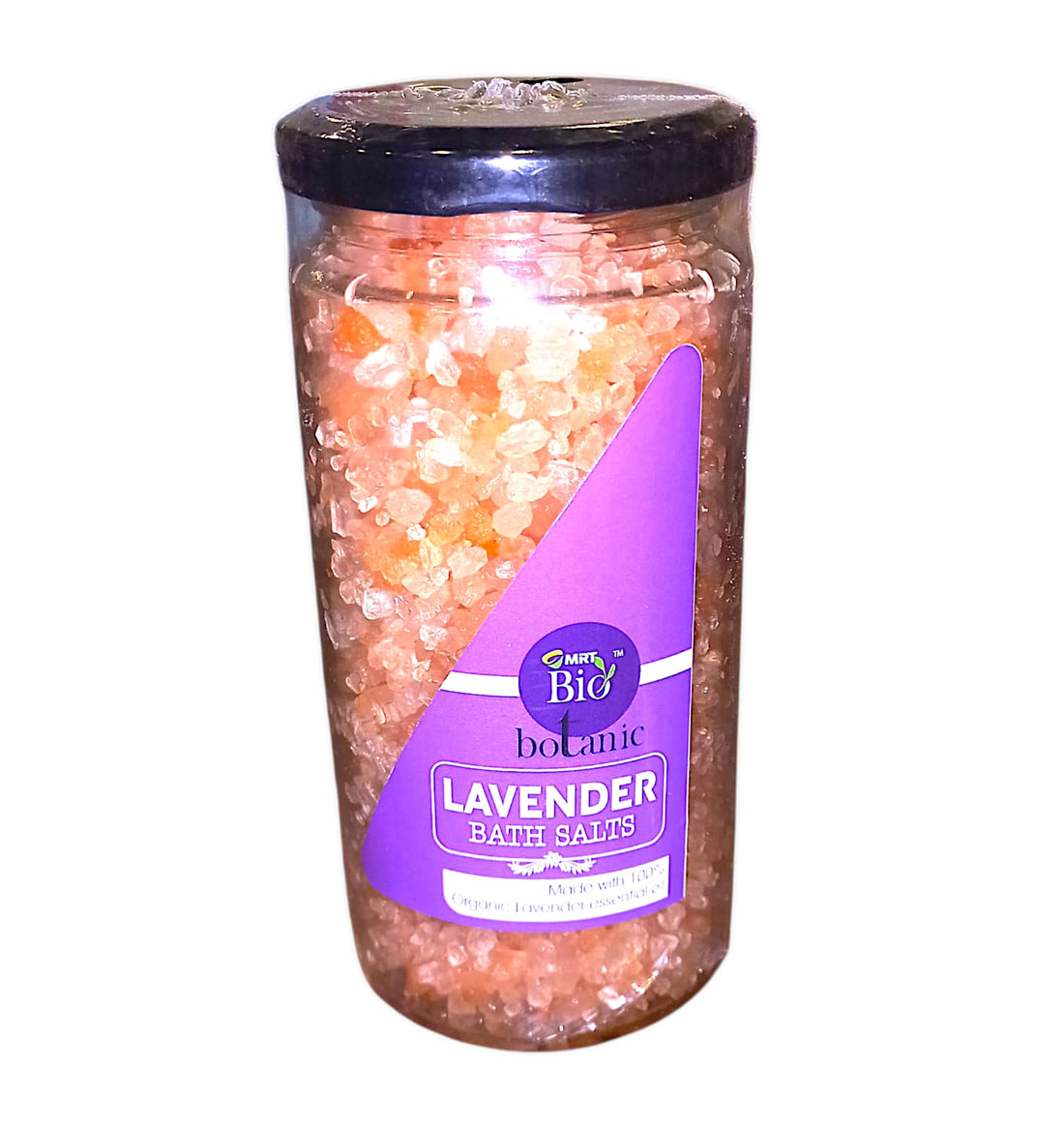 Bath Salts | Lavender Bath Salts (Made With 100% Organic Lavender Essential Oil) - Mrt Organic - 450gm