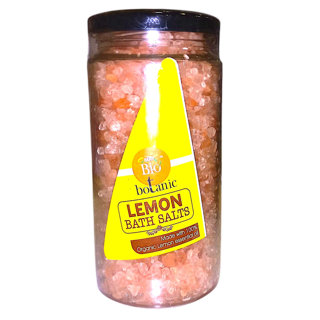 Bath Salts | Lemon Bath Salts (Made With 100% Organic Lemon Essential Oil) - Mrt Organic - 450gm