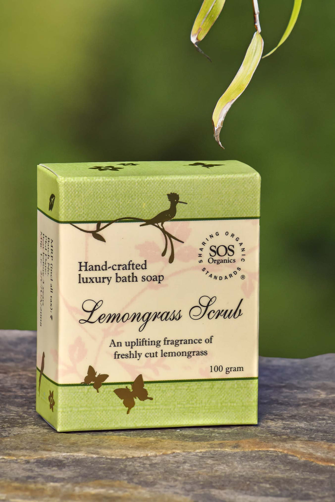 Soap | Lemongrass Scrub Luxury Bath Soap - SOS Organics - 100gm