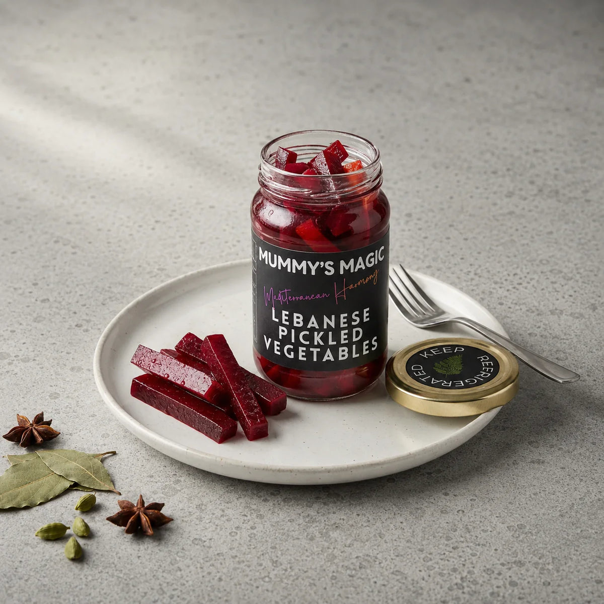 Pickled | Mediterranean Harmony (Lebanese Pickled Vegetables) - Vegan -Handcrafted flavour - No Preservatives or artificial additives – Mummy&