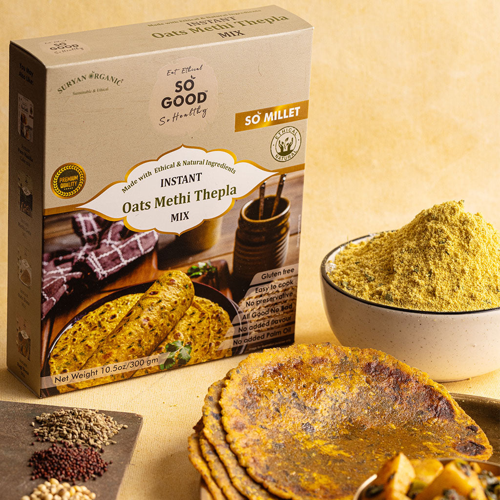 Methi Thepla | Instant Methi Thepla Mix (Made With Ethical Ingredients) -Gluten Free- No Added Preservatives &amp; No Added Flavour - SOSE – 500gm