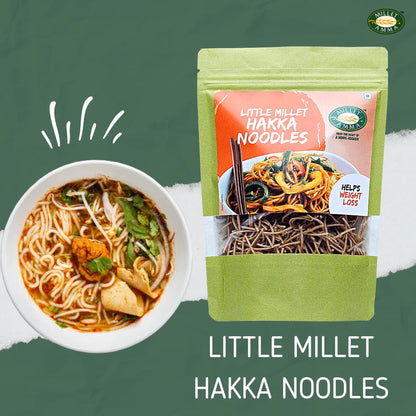 Noodles | Little Millet Hakka Noodles -No Preservative- Millet Amma- 175gm