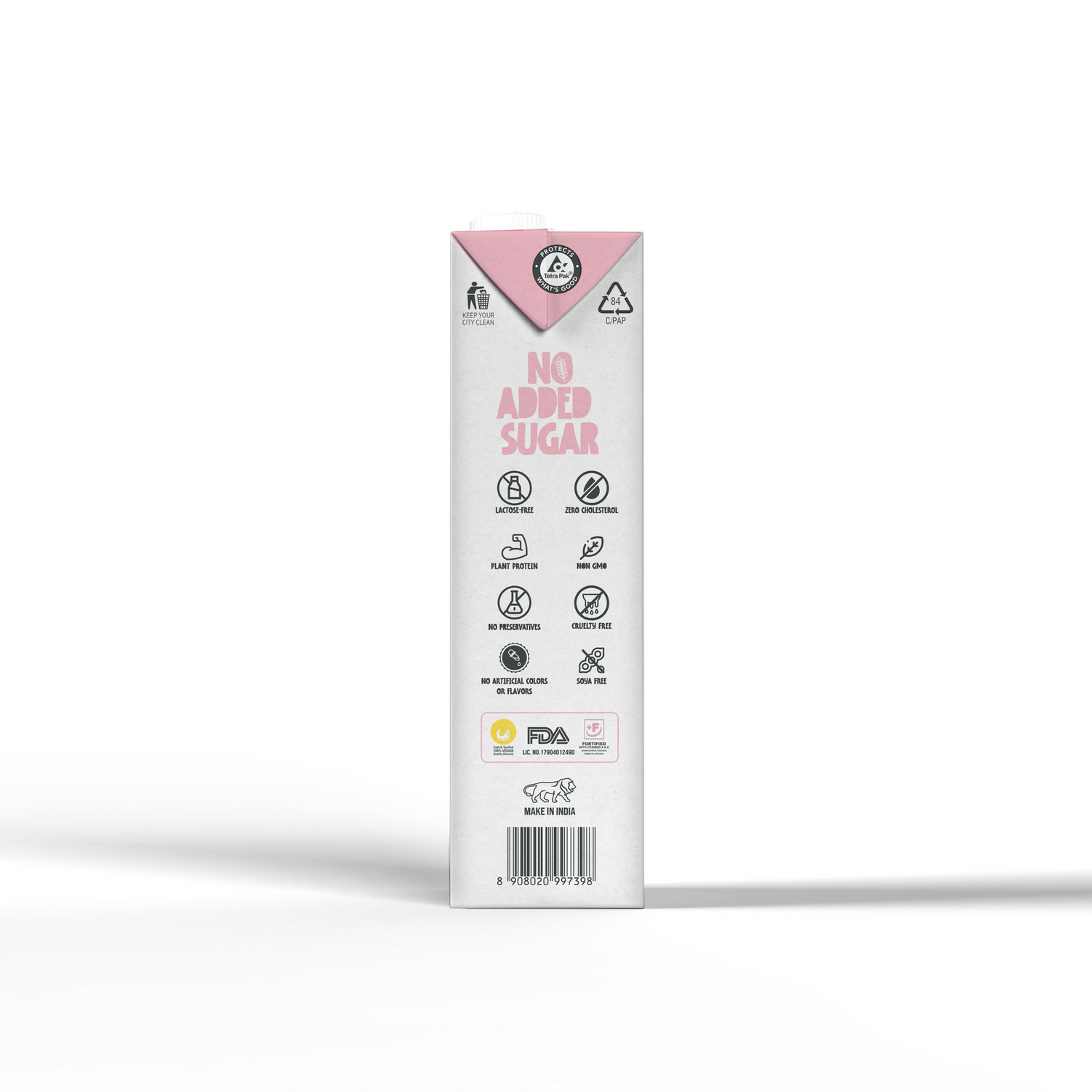 Millet Drink | Barista Edition - 80% More Protein &amp; Dietary Fibers - Cruelty Free, Soya Free, Non Gmo, No Added Sugar, Preservatives, Cholesterol, No Artificial Flavors &amp;amp; Colors - VDC - 1000ml