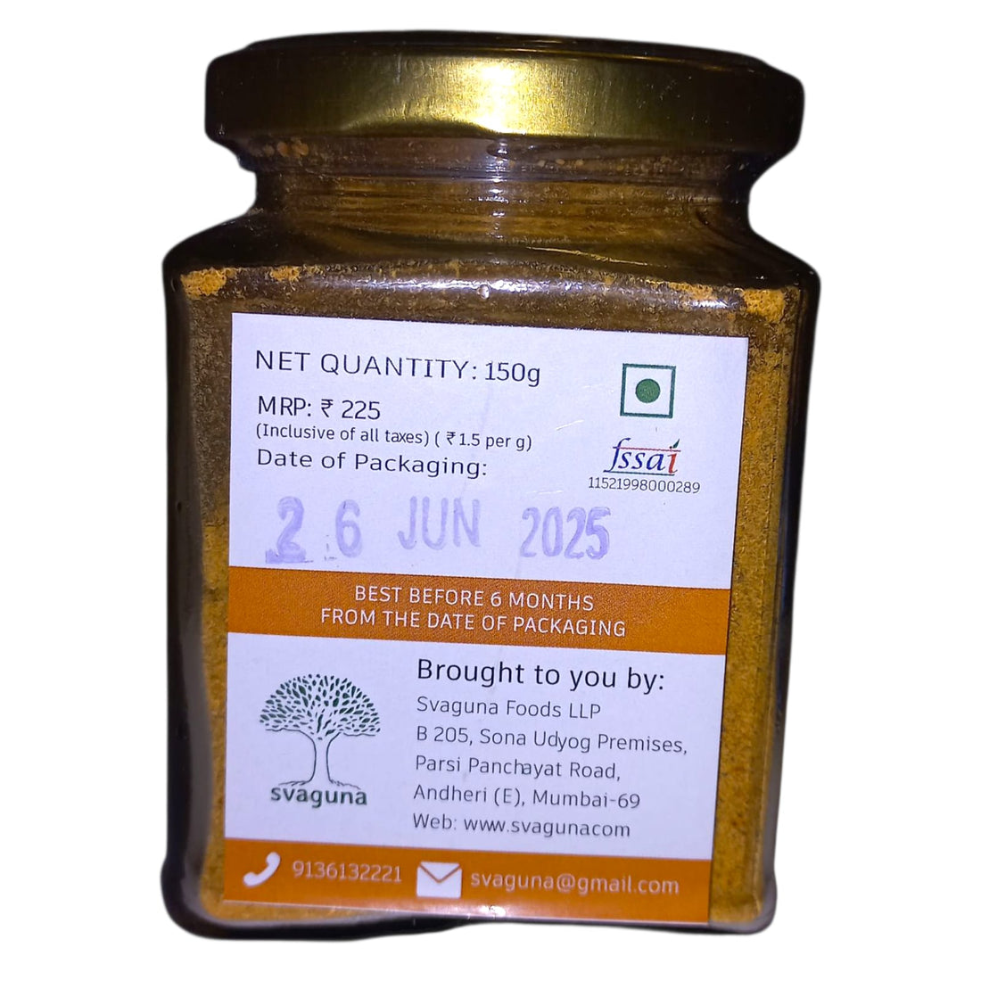 Mix Dal Chutney | Wood Pressed Sesame Oil - No Artificial Coloring &amp; No Preservatives - Svaguna - 150gm