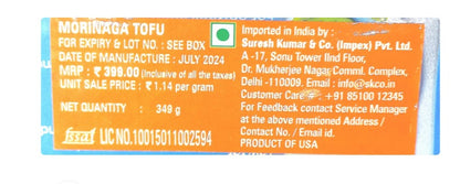 Tofu | Silken Tofu Firm (Made With Non GMO Soybeans) – 21g Protein Per Pack – Shelf Stable – Vegan, Gluten Free, Dairy Free &amp; Low In Fat – Morinu – 349gm