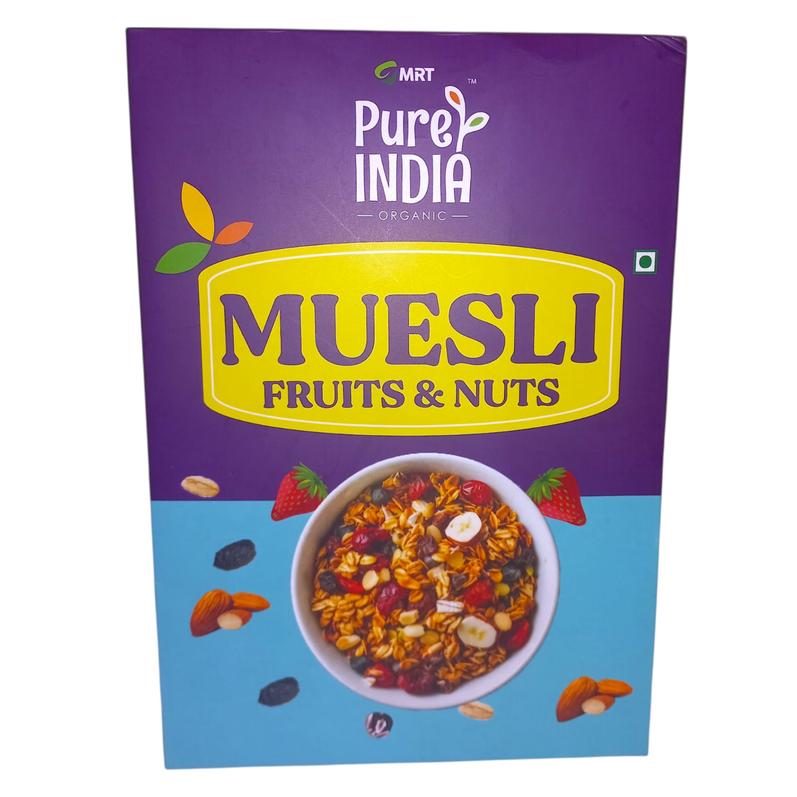 Muesli | Fruits &amp; Nuts Muesli – Supports Bone Health – High In Antioxidant And Whole Grain &amp; No Added Preservatives – Mrt Organic – 500gm