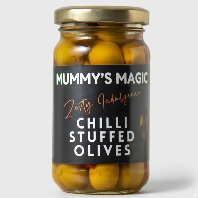 Pickled | Chilli Stuffed Olives - Vegan -Handcrafted flavour - No Preservatives or artificial additives – Mummy&