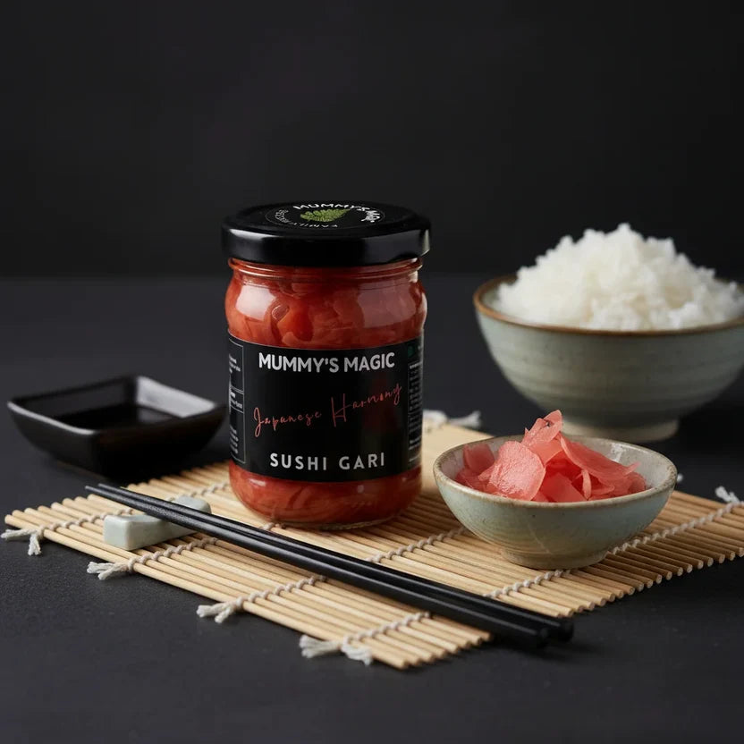 Sushi Gari (Japanese Harmony) - Vegan, Gluten-Free,Digestive Aid, -Handcrafted flavour - No Preservatives or artificial additives – Mummy&