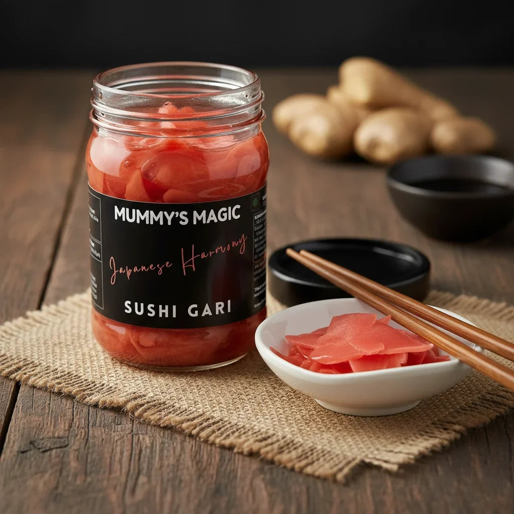 Sushi Gari (Japanese Harmony) - Vegan, Gluten-Free,Digestive Aid, -Handcrafted flavour - No Preservatives or artificial additives – Mummy&