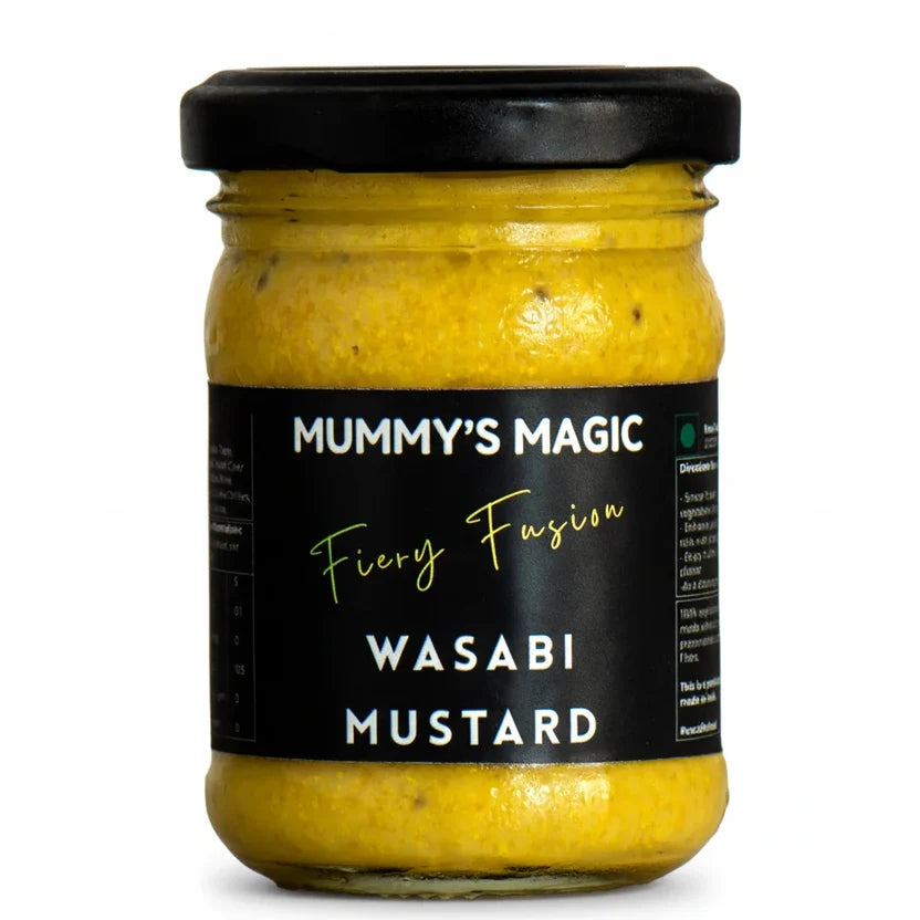 Wasabi Mustard (Fiery Fusion) - Vegan, Keto-friendly, and Gluten-Free - Detox Support, Metabolism Booster  -Handcrafted flavour - No Preservatives or artificial additives – Mummy&
