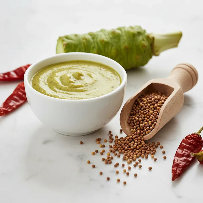 Wasabi Mustard (Fiery Fusion) - Vegan, Keto-friendly, and Gluten-Free - Detox Support, Metabolism Booster  -Handcrafted flavour - No Preservatives or artificial additives – Mummy&