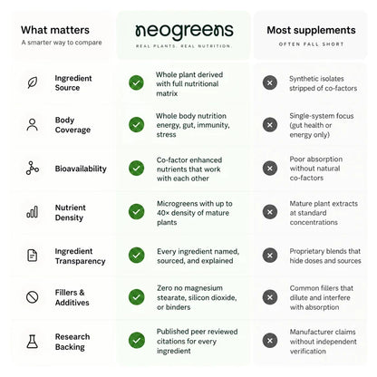 Protein Powder | Daily Greens-Gut Health -Gluten Free - Superfood Nutrition– Vitamins, Minerals &amp;amp; Plant-Microgreens Blend, Superfruits Blend, Adaptogens – No Preservatives – Neogreen – 300gm