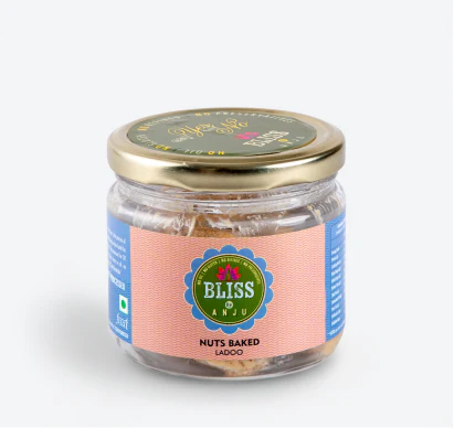Ladoos | Nuts Baked Ladoo - Gluten Free, Oil Free, Preservatives Free &amp; Refined Sugar Free - Bliss Box Food - 250gm