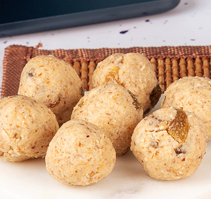 Ladoos | Nuts Baked Ladoo - Gluten Free, Oil Free, Preservatives Free &amp; Refined Sugar Free - Bliss Box Food - 250gm