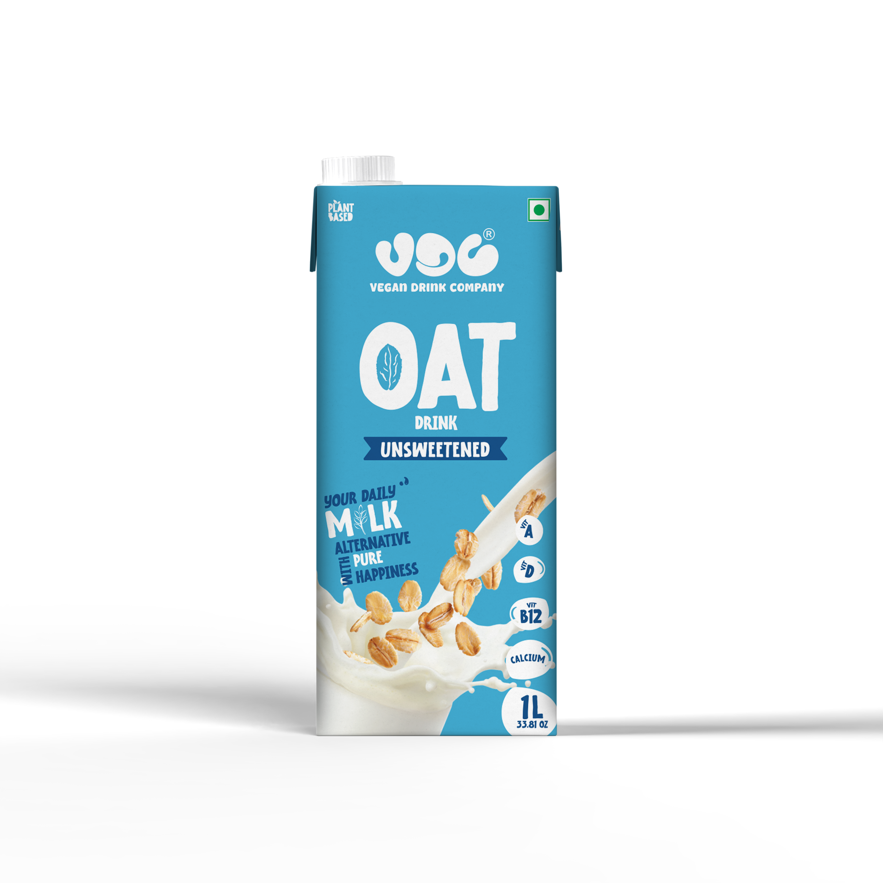 Oat Drink | Unsweetened - Creamy – Vegan, Soya Free, Non GMO, No Preservatives, Zero Cholesterol, No Artificial Flavors &amp; No Added Colors – VDC – 1000ml