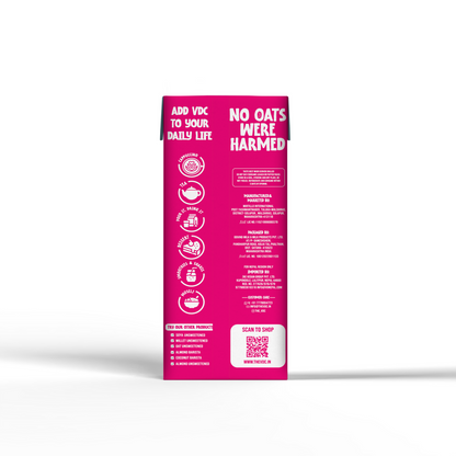 Oat Drink | Barista Edition – 80% More Protein &amp; Dietary Fibers – Cruelty Free, Soya Free, Non GMO, No Added Sugar, Preservatives, Cholesterol, No Artificial Flavors &amp; Colors – VDC – 180ml